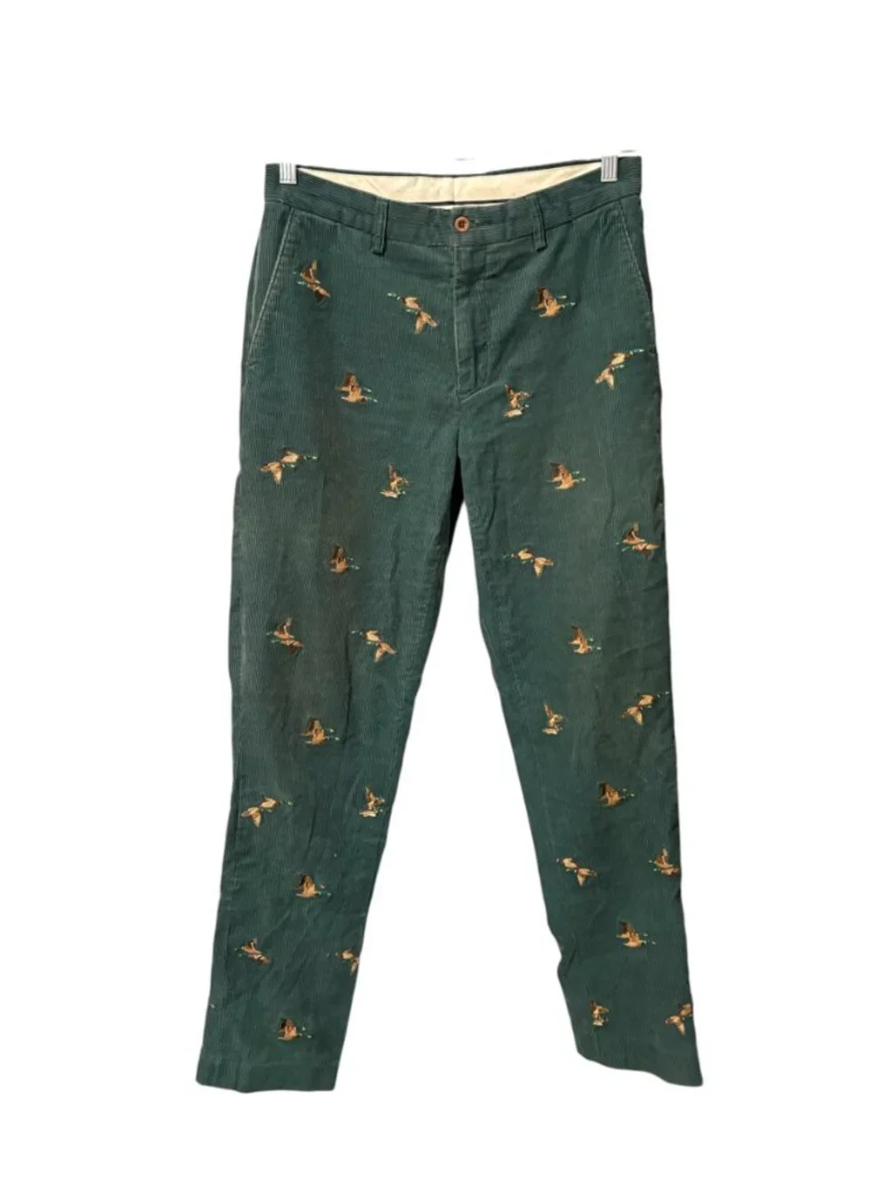 Polo Ralph Lauren Vintage Mallard Duck Embroidered Corduroy Pants